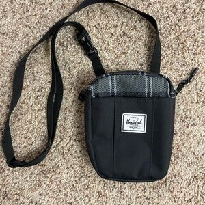 Herschel Supply Company Black and Gray Crossbody Bag